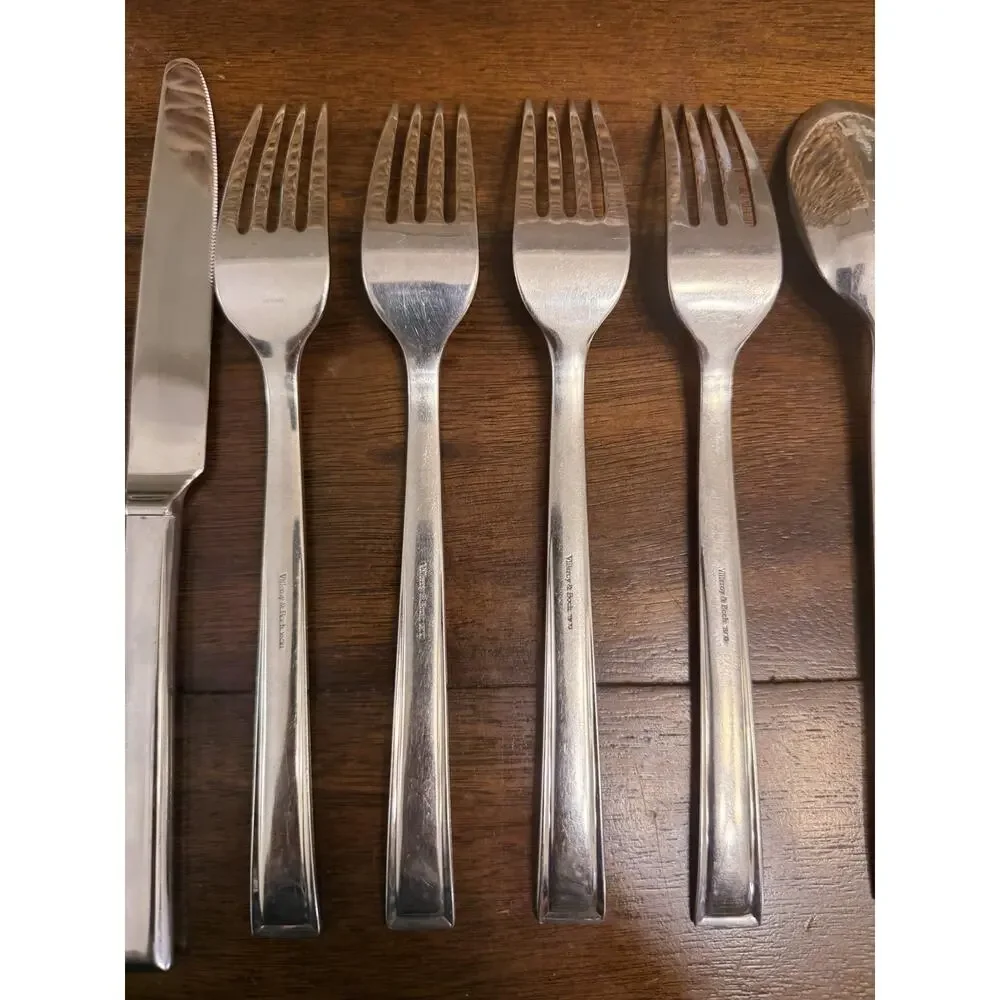 Villeroy Boch VICTOR Knives Forks Spoons Solid (Set of 12) Stainless Vietnam 9